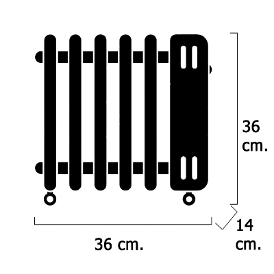 Imagen de Radiador Aceite  800w 7 Elementos