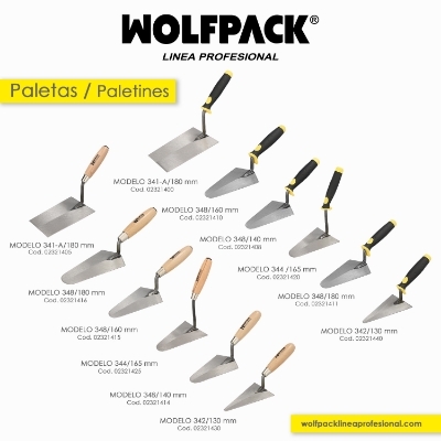 Imagen de Paleta Wolfpack Gummy Grip 348 / 160 mm.