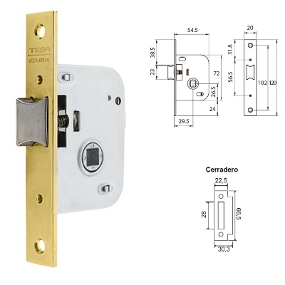 Imagen de Cerradura Tesa 2005-HL/30