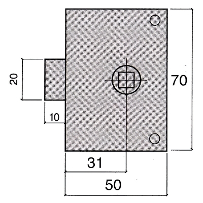 Imagen de Picaporte Ucem  234-hz/50