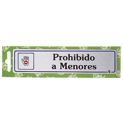 Imagen de Rotulo "Prohibido A Menores"