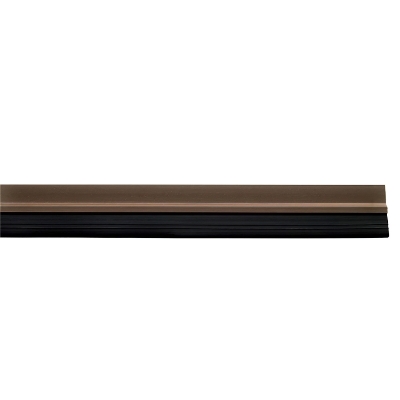 Imagen de Burlete Puerta Pvc Marron Con Goma 1 Metro