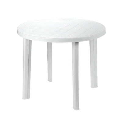 Imagen de Mesa Resina Blanca Diametro 90 cm.