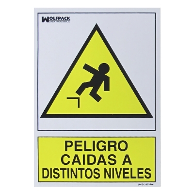 Imagen de Cartel Peligro Caidas a Distintos Niveles 30x21