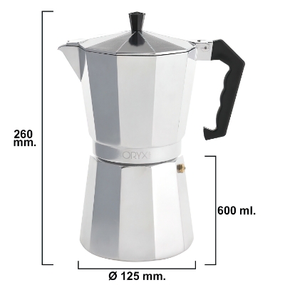 Imagen de Cafetera Aluminio 12 Tazas (600 ml.) Classic