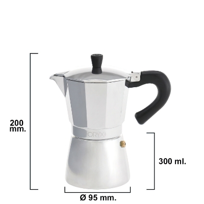 Imagen de Cafetera Inducción Aluminio 6 Tazas (300 Ml.)