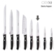 Imagen de Cuchillo Aspen Cocina Hoja Acero Inoxidable 12 cm. Negro