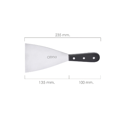 Imagen de Espatula Cocina Grenoble Acero Inoxidable 9 cm. Negro