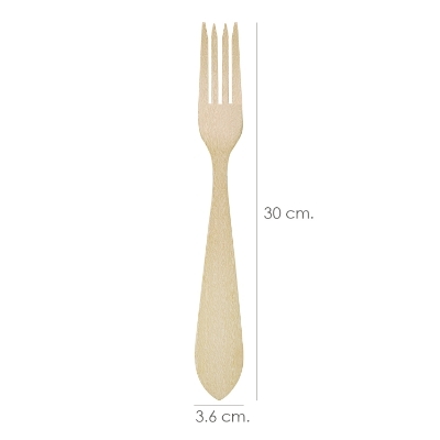 Imagen de Tenedor Cocina Madera Oryx 30 cm.