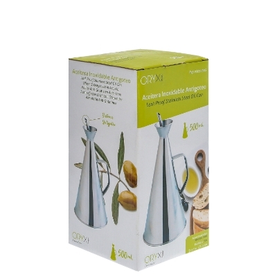 Imagen de Aceitera  Acero Inoxidable Antigoteo 500 ml.