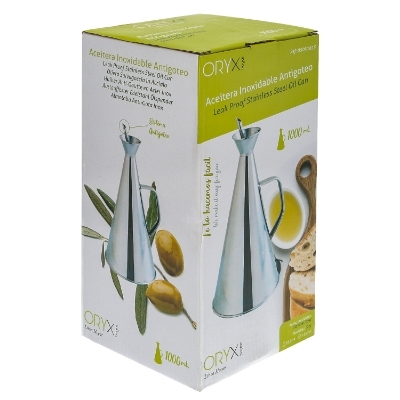 Imagen de Aceitera  Acero Inoxidable Antigoteo 1000 ml.