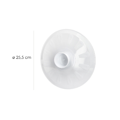 Imagen de Tapa Plastico Giratortillas Oryx Ø 25,5 cm. (Tapa Vuelve Tortillas, Tapa Giratortillas, Tapa Gira Tortillas)