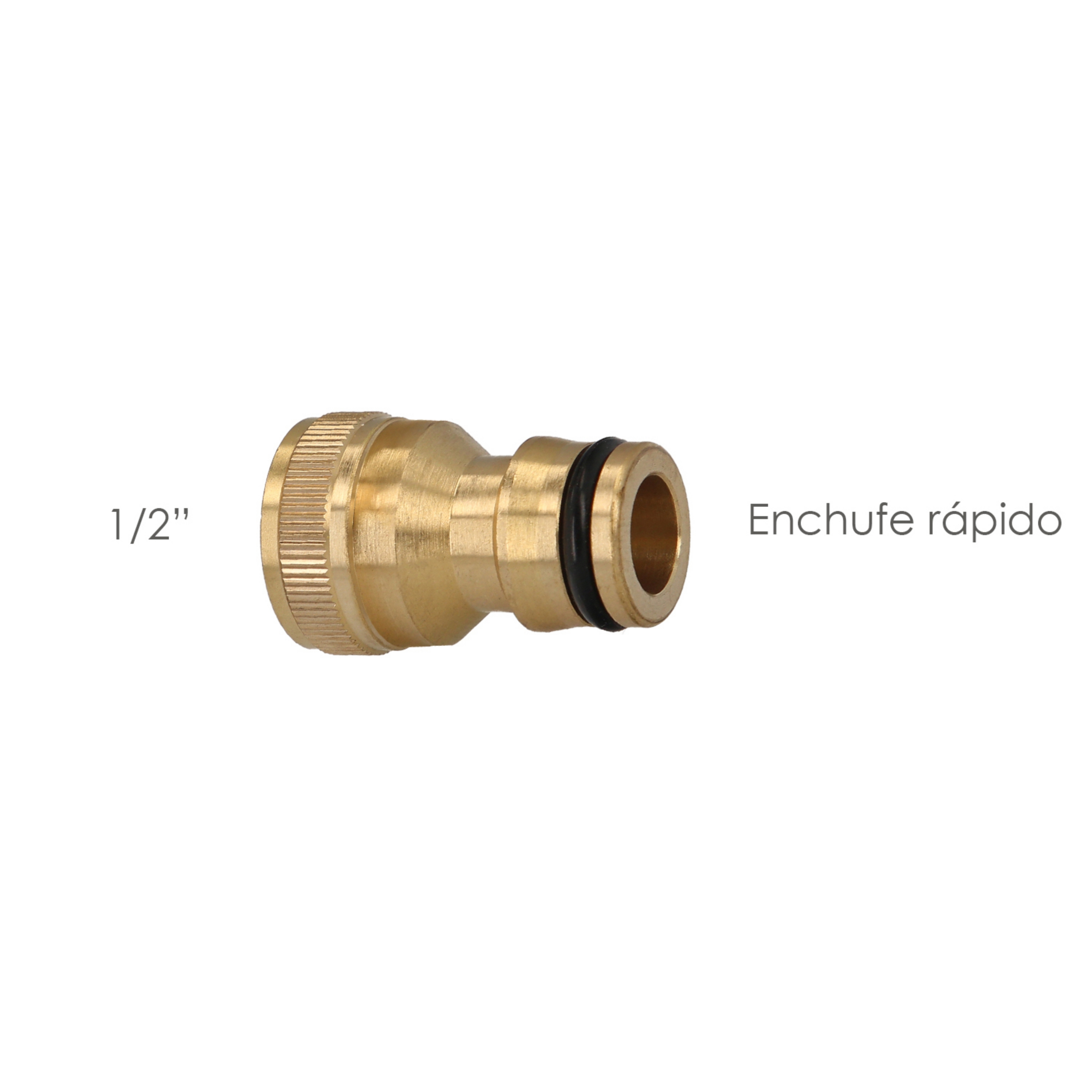 Imagen de Adaptador Manguera Laton  1/2" Hembra, Adaptador Grifo, Conector Grifo A Conector Rapido