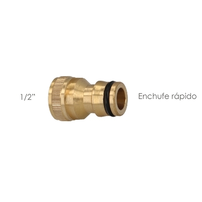 Imagen de Adaptador Manguera Laton  1/2" Hembra, Adaptador Grifo, Conector Grifo A Conector Rapido