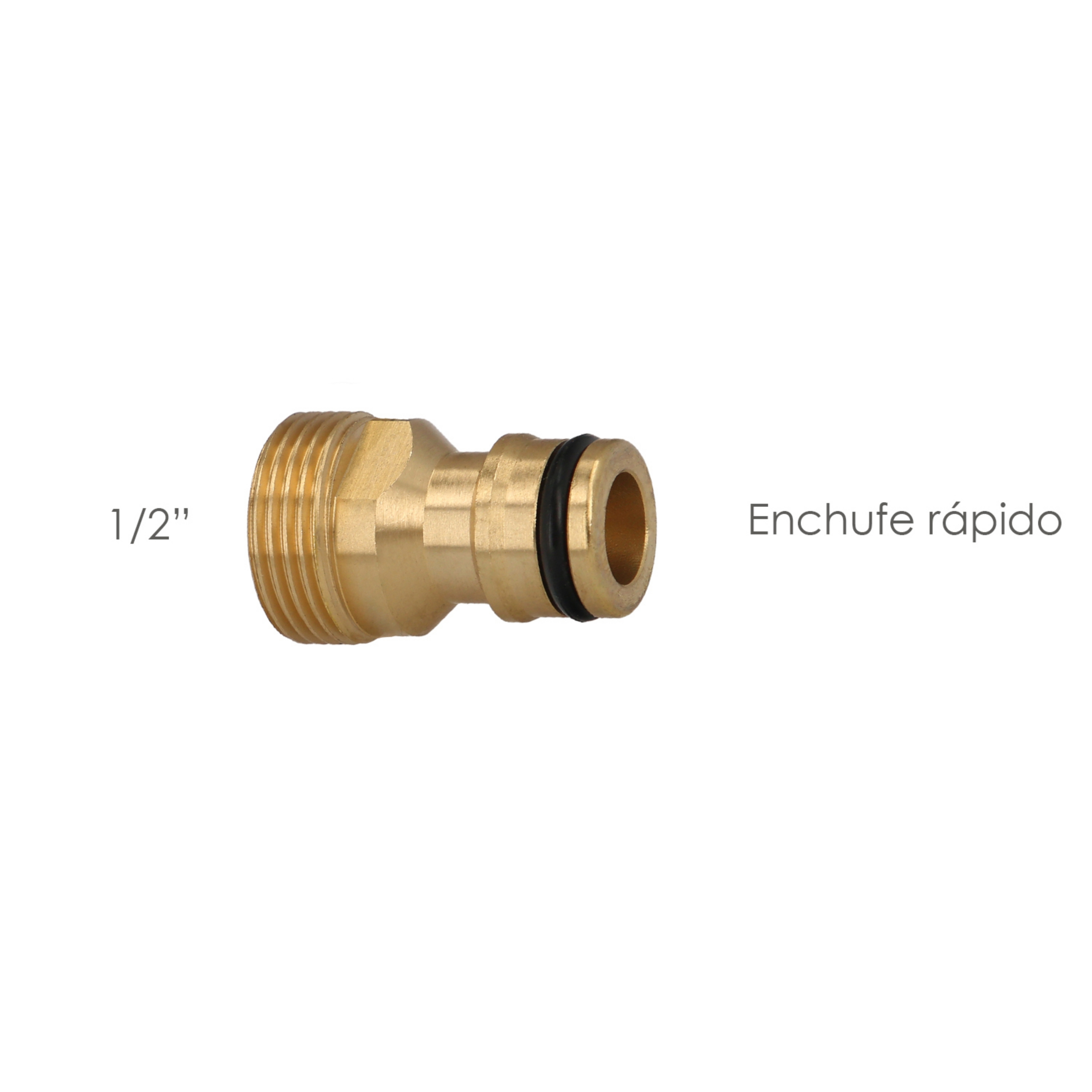 Imagen de Adaptador Manguera Laton 1/2" Macho