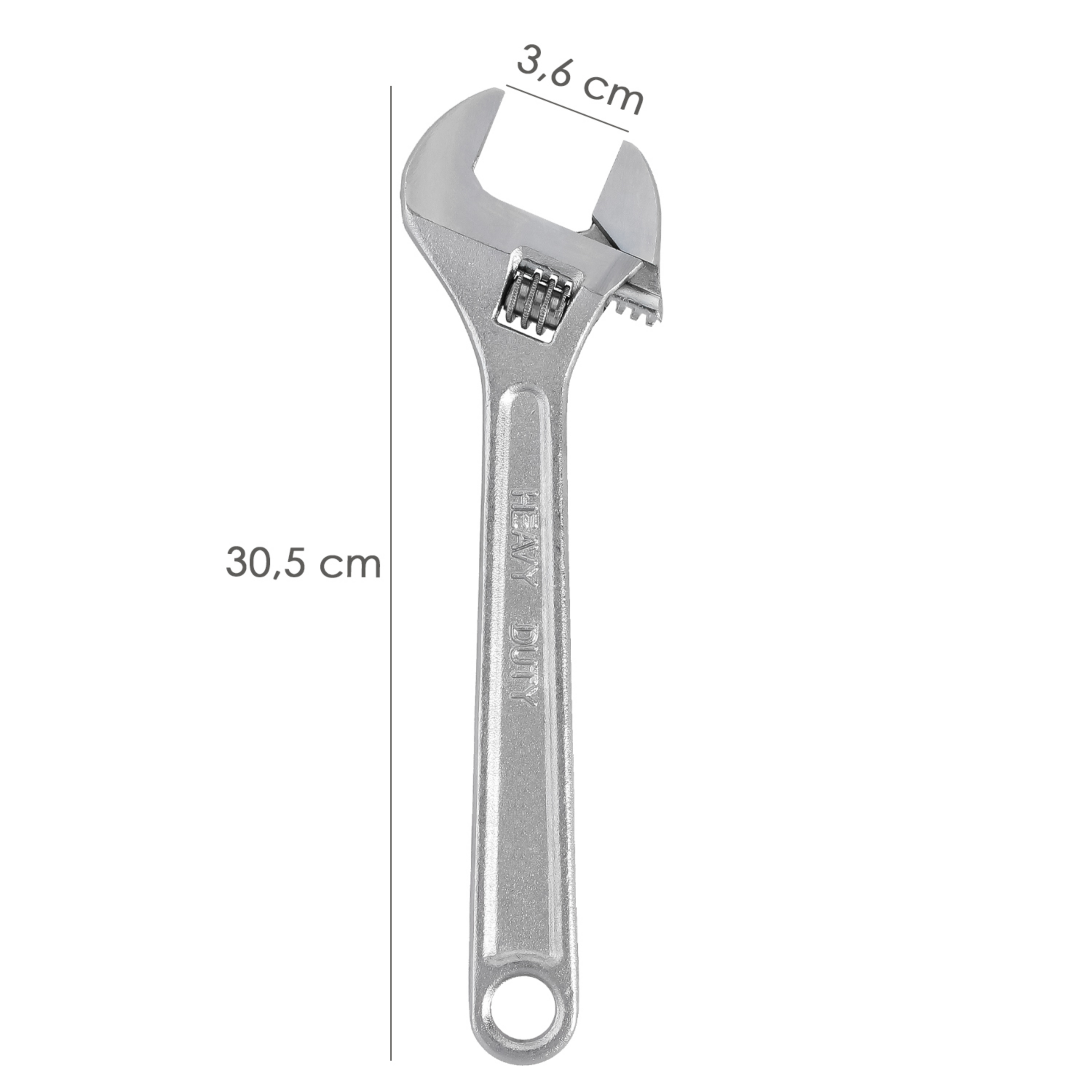 Imagen de Llave Ajustable Moleta 12" / 300 mm. Llave Inglesa, Llave Apriete, Llave Ajustable