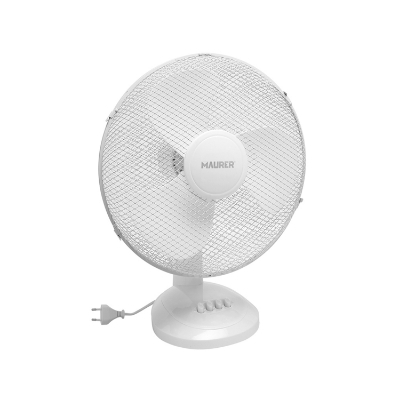 Imagen de Ventilador Maurer Mesa Ø 40 cm. 45 W. Aspas gran tamaño, Inclinación ajustable, 3 velocidades