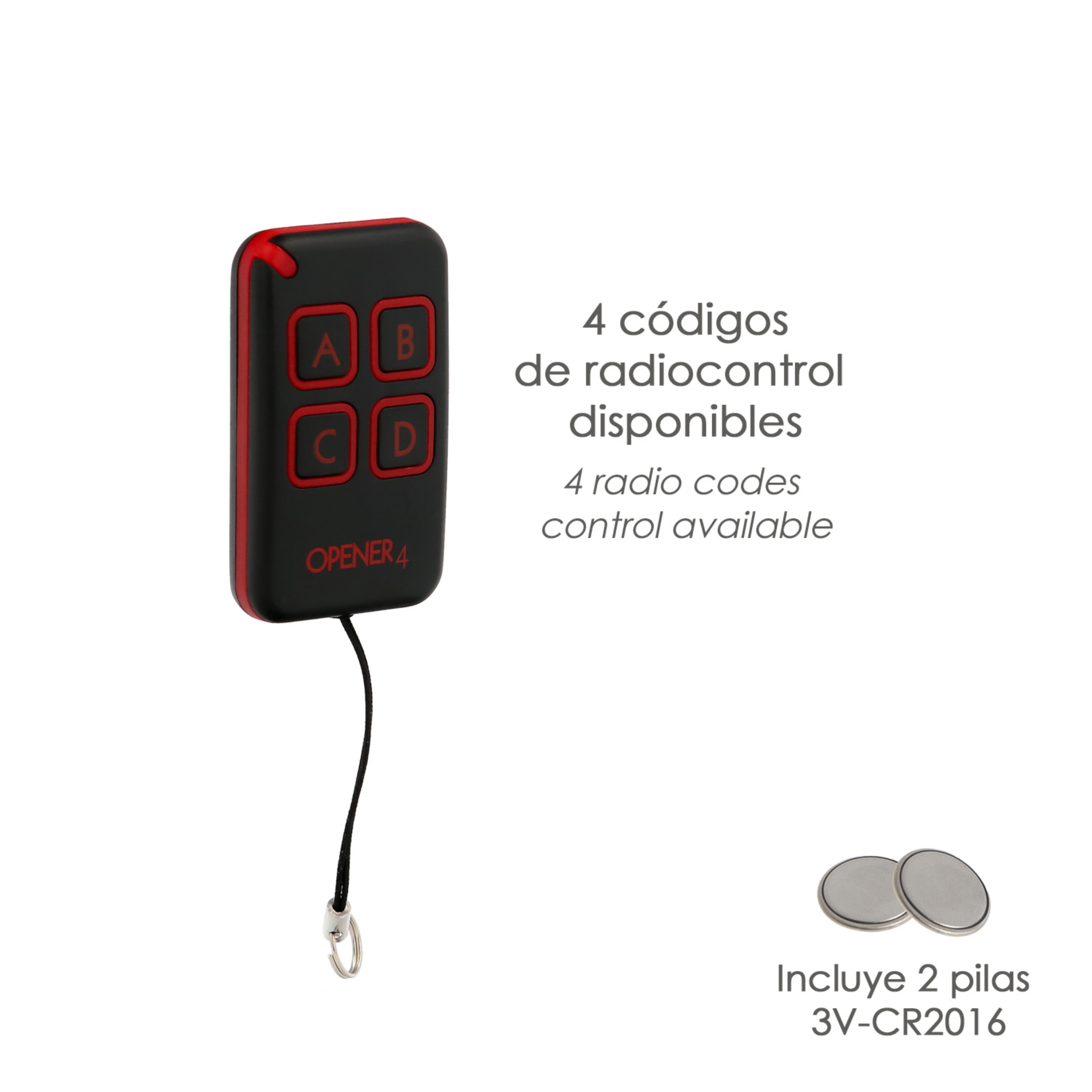 Imagen de Telemando Universal Automatico 433,92 MHz 4 canales. Telemando Garajes, Telemando Puertas, Telemando Accesos.