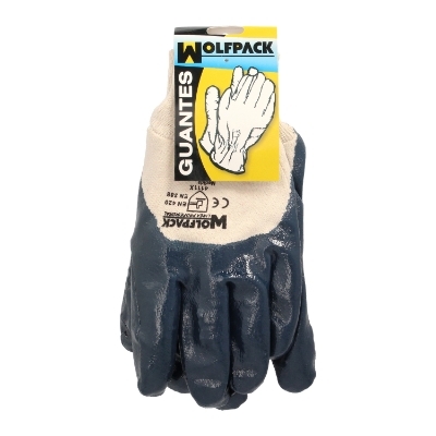 Imagen de Guantes Nitrilo / Lona  Pesados Nimax 10" (Par)