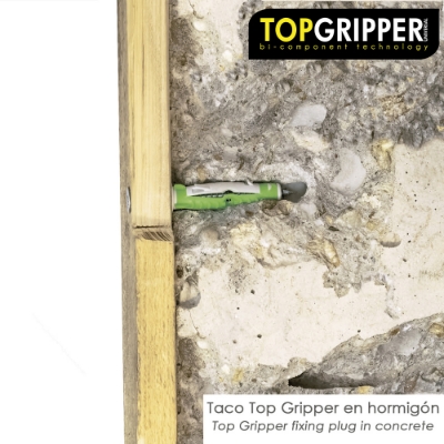 Imagen de Blister Tacos Topgripper Bimaterial Con Tornillos Ø 5 mm. 50 Piezas Taco Anclaje Universal, Taco Hormigon, Taco Pladur,