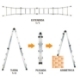 Imagen de Escalera Telescópica Aluminio  5+5 Peldaños