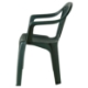 Imagen de Silla Respaldo Bajo Resina Monobloc, Color Verde, Modelo  Lyra