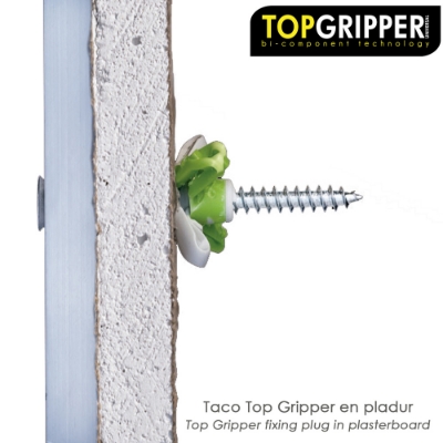 Imagen de Cubo Tacos Topgripper Bimaterial Con Tornillos Ø 8 mm. 100 Piezas Taco Anclaje Universal, Taco Hormigon, Taco Pladur