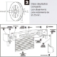 Imagen de Disco Plastico Compacto Para Persianas. Rodamieto 120x40 mm. Para cintas hasta 20 mm.