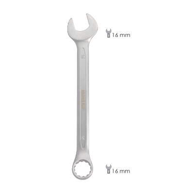 Imagen de Llave Combinada Plus 16x16 Acero Cromo Vanadio DIN 3113. Llave Doble Boca, Llave Fija, Llave Estrella