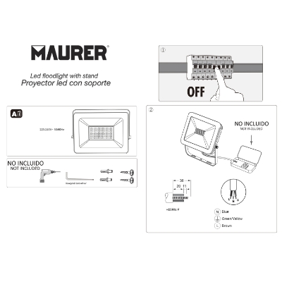 Imagen de Foco Led Plano Potencia 70 Watt. 5600 Lumenes. Luz blanca 4000ºK Protección IP65. Cuerpo Aluminio. Foco Exteriores / Interiores.