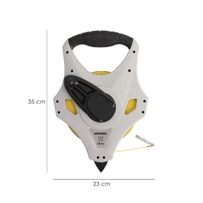 Imagen de Cinta Metrica Fibra de Vidrio 50 Metros Sistema 3x Velocidad Recogida