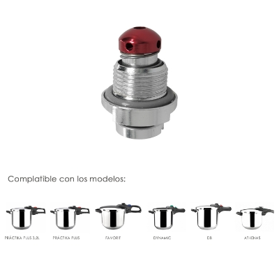 Imagen de Valvula De Seguridad Compatible Con Olla A Presión Súper Rápida Magefesa Nova, Nova Pro, Prisma y Astra, Recambio oficial