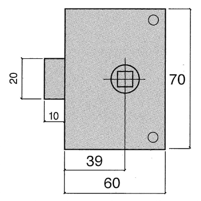 Imagen de Picaporte Ucem  234-hz/60