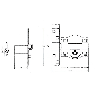 Imagen de Cerrojo Fac 300-r/ 80-p