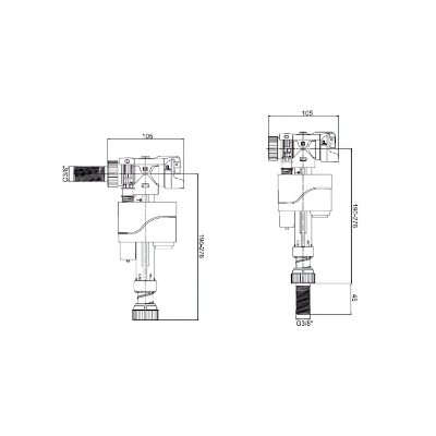 Imagen de Grifo Flotador Compact Doble