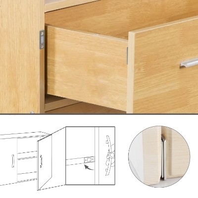 Imagen de Cierre Iman Universal Atornillable/ Adhesivo Para Puertas / Cajones / Frigorificos / Armarios.