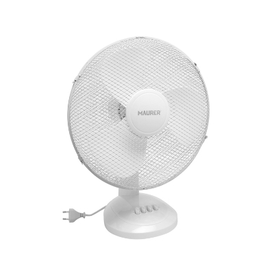 Imagen de Ventilador Maurer Mesa Ø 40 cm. 45 W. Aspas gran tamaño, Inclinación ajustable, 3 velocidades