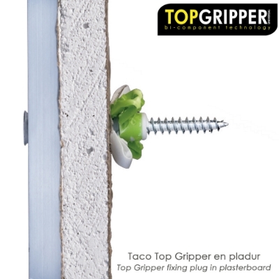 Imagen de Blister Tacos Topgripper Bimaterial Con Tornillos Ø 6 mm. 30 Piezas Taco Anclaje Universal, Taco Hormigon, Taco Pladur