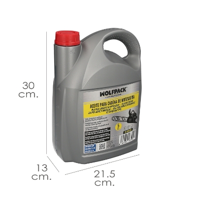 Imagen de Aceite Para Cadenas y Barras Motosierra 5 Litros, Grasa Cadenas Motosierra, Lubricante Cadenas Motosierra